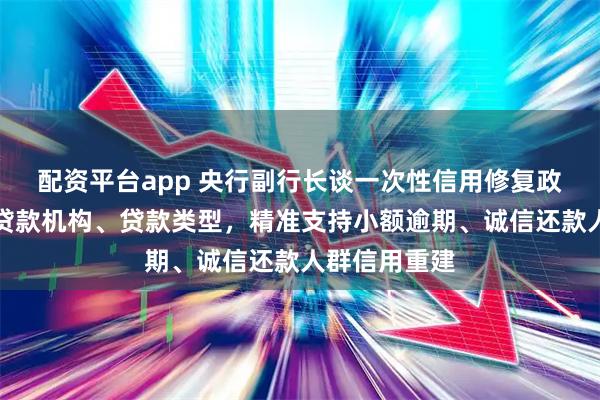 配资平台app 央行副行长谈一次性信用修复政策：不区分贷款机构、贷款类型，精准支持小额逾期、诚信还款人群信用重建